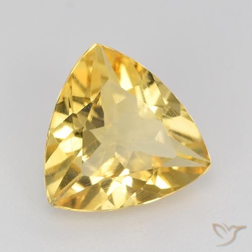 9,17 ctw natürlicher Mittleres Gold Citrin, Trillion, VVS-VS