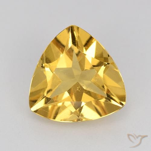 2.12ct Natürlicher Golden Citrin, Trillion, VVS-VS