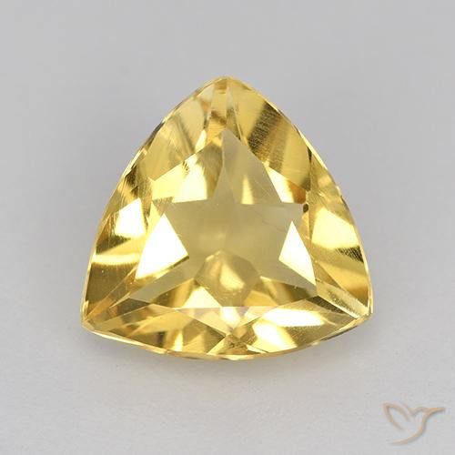 1.84ct Natürlicher Mittleres Gold Citrin, Trillion, VVS-VS
