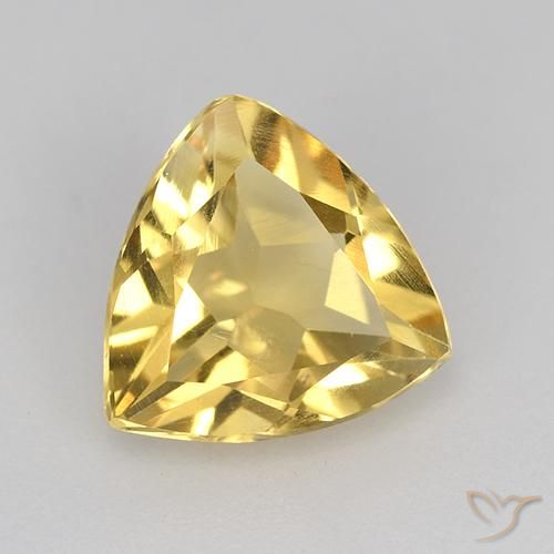 9,17 ctw natürlicher Mittleres Gold Citrin, Trillion, VVS-VS