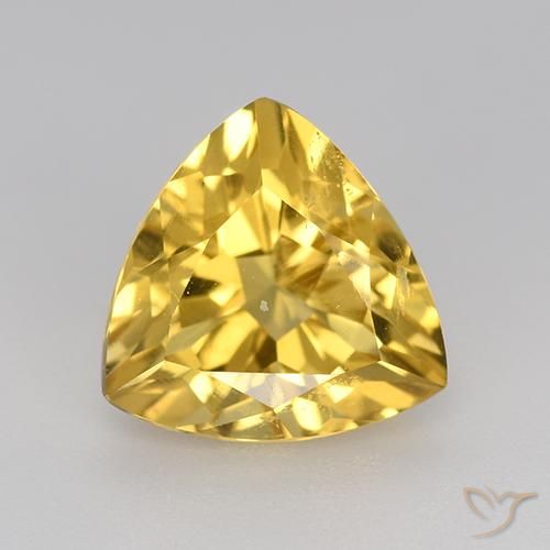 2.16ct Natürlicher Mittleres Gold Citrin, Trillion, VVS-VS