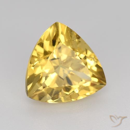9,17 ctw natürlicher Mittleres Gold Citrin, Trillion, VVS-VS