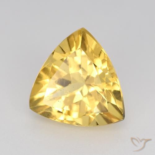 9,17 ctw natürlicher Mittleres Gold Citrin, Trillion, VVS-VS