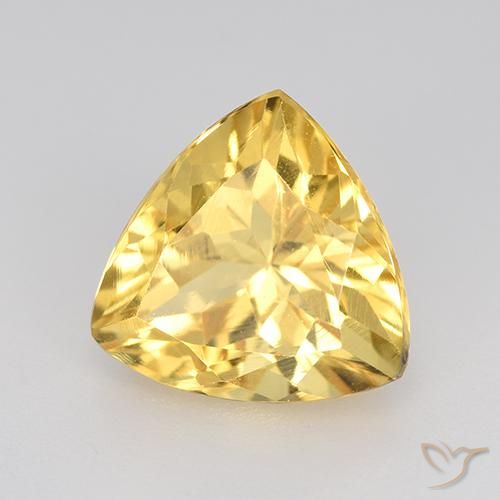 9,17 ctw natürlicher Mittleres Gold Citrin, Trillion, VVS-VS