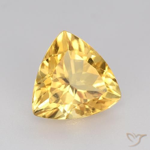 9,17 ctw natürlicher Golden Citrin, Trillion, VVS-VS