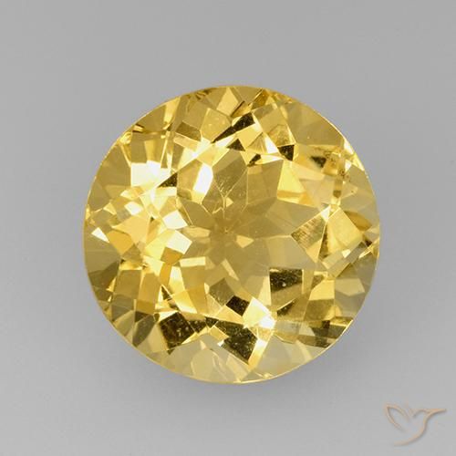 7.17ct Natürlicher Mittelgold Citrin, Runden, VVS-VS