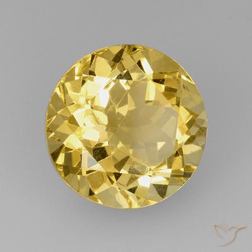 9,17 ctw natürlicher Mittelgold Citrin, Runden, VVS-VS