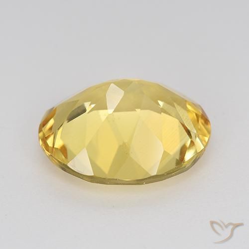 9,17 ctw natürlicher Golden Citrin, Oval, VVS-VS