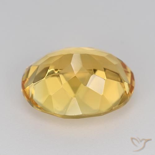 9,17 ctw natürlicher Mittel-Dunkelgold Citrin, Oval, VVS-VS