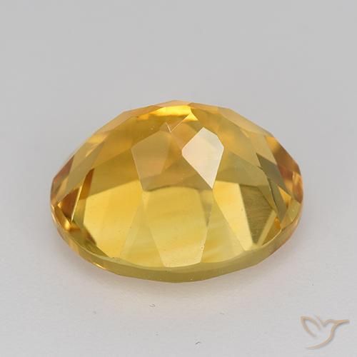 9,17 ctw natürlicher Mittel-Dunkelgold Citrin, Oval, VVS-VS