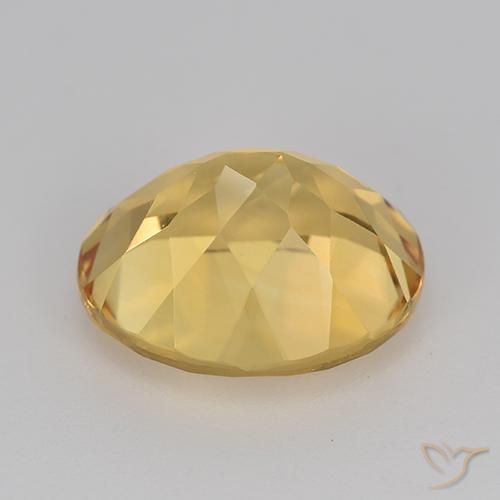 9,17 ctw natürlicher Mittel-Dunkelgold Citrin, Oval, VVS-VS