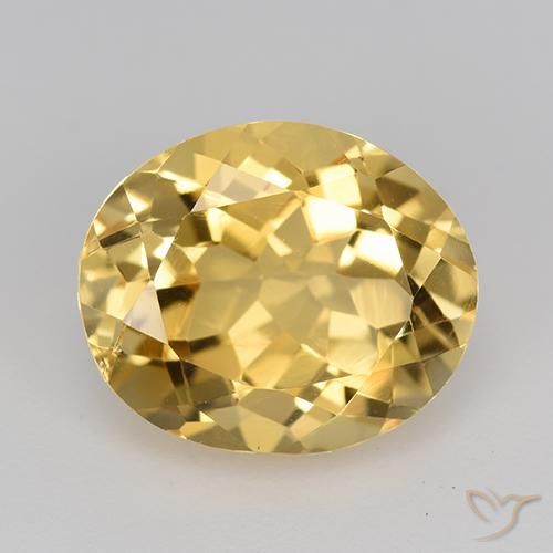 4.47ct Natürlicher Golden Citrin, Oval, VVS-VS