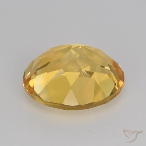 9,17 ctw natürlicher Golden Citrin, Oval, VVS-VS
