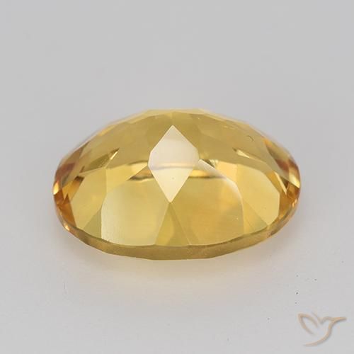 9,17 ctw natürlicher Golden Citrin, Oval, VVS-VS