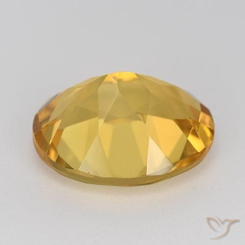 9,17 ctw natürlicher Mittelgold Citrin, Oval, VVS-VS