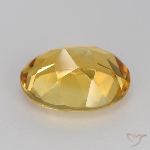 9,17 ctw natürlicher gold-orange Citrin, Oval, VVS-VS
