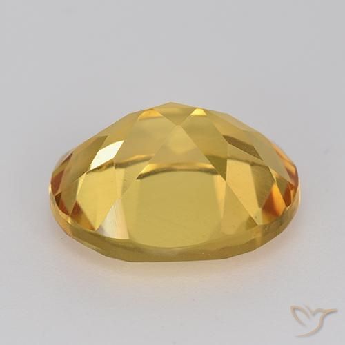 9,17 ctw natürlicher Mittel-Dunkelgold Citrin, Oval, VVS-VS