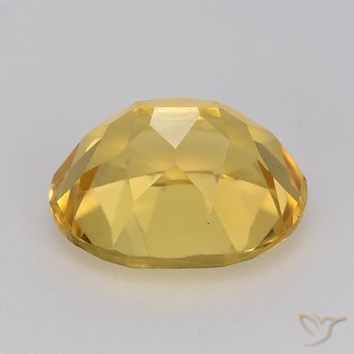9,17 ctw natürlicher gold-orange Citrin, Oval, VVS-VS