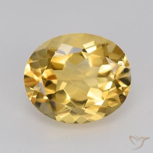4.53ct Natürlicher gold-orange Citrin, Oval, VVS-VS