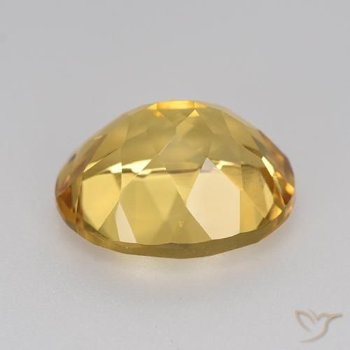 9,17 ctw natürlicher gold-orange Citrin, Oval, VVS-VS