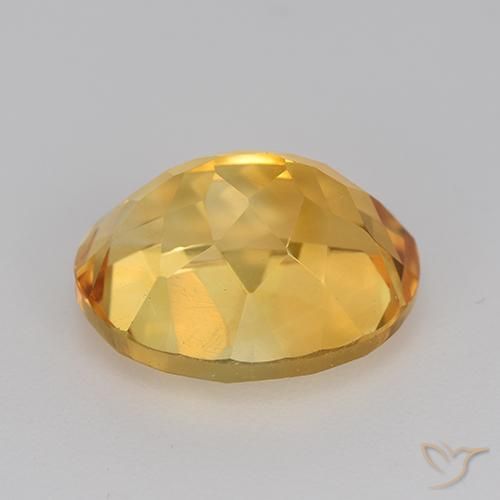 9,17 ctw natürlicher gold-orange Citrin, Oval, VVS-VS