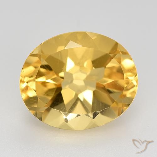 4.73ct Natürlicher Helles Gold Citrin, Oval, VVS-VS