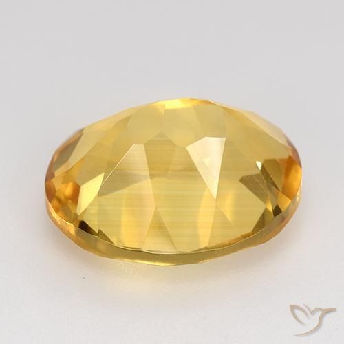 9,17 ctw natürlicher Golden Citrin, Oval, VVS-VS