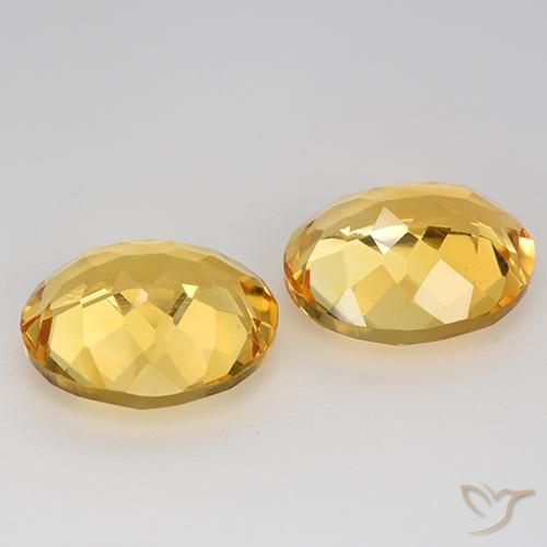 8.58 ct natürliche Golden Citrin-Edelsteine, Oval, VVS-VS