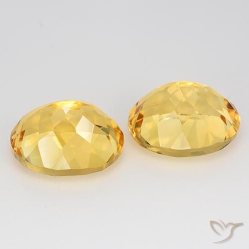 10.12 ct natürliche Golden Citrin-Edelsteine, Oval, VVS-VS