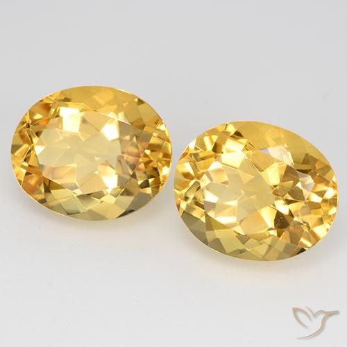 9.66 ct natürliche Golden Citrin-Edelsteine, Oval, VVS-VS