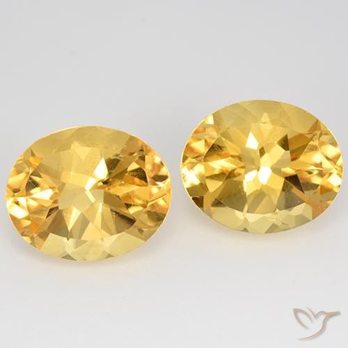 9.70ctw Natürlicher Helles Gold Citrin, Oval, VVS-VS