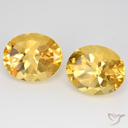 9.70 ct natürliche Helles Gold Citrin-Edelsteine, Oval, VVS-VS