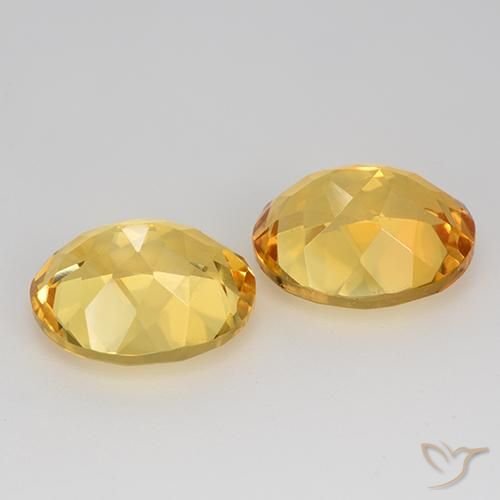 9,44 ct natürliche goldener Citrin-Edelsteine, Oval Schliff, VVS-VS