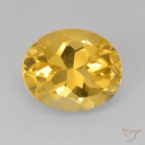 4.43ct Natürlicher Helles Gold Citrin, Oval, VVS-VS