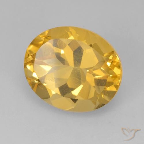 9,17 ctw natürlicher Helles Gold Citrin, Oval, VVS-VS