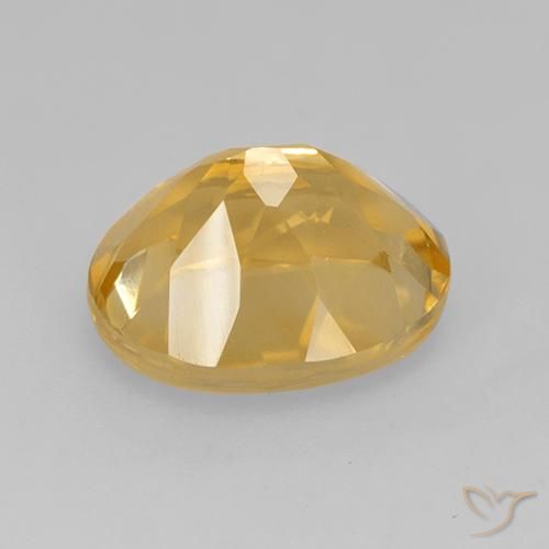9,17 ctw natürlicher Dunkelgolden Citrin, Oval, VVS-VS