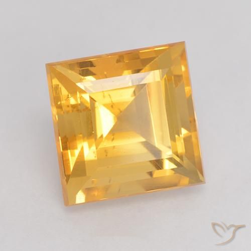 9,17 ctw natürlicher Helles Gold Citrin, Quadrat, VS