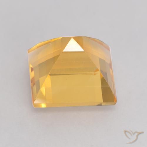 9,17 ctw natürlicher Helles Gold Citrin, Quadrat, VS