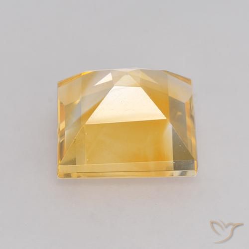 9,17 ctw natürlicher Mittleres Gold Citrin, Quadrat, VS