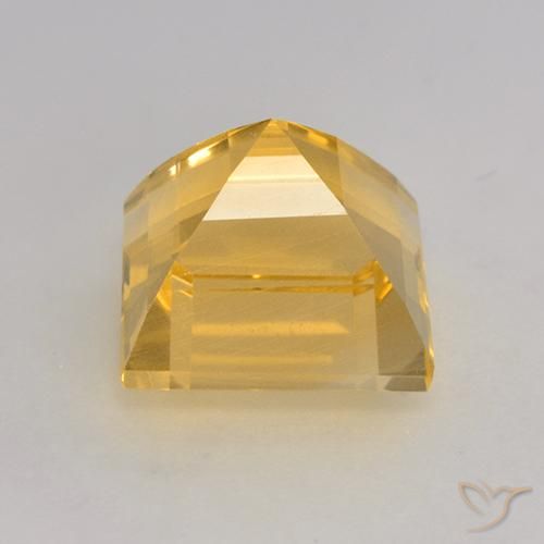 9,17 ctw natürlicher Mittleres Gold Citrin, Quadrat, VS