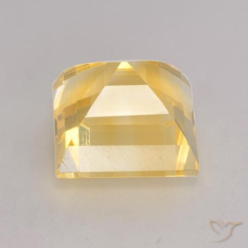 9,17 ctw natürlicher gold-orange Citrin, Quadrat, VS