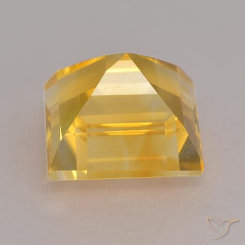 9,17 ctw natürlicher Mittleres Gold Citrin, Quadrat, VS