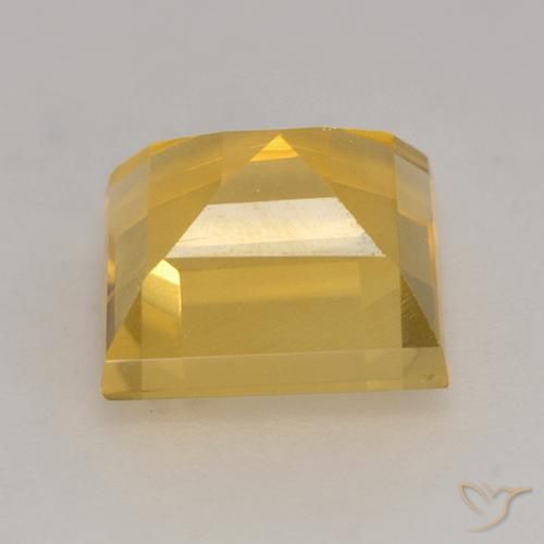 9,17 ctw natürlicher Helles Gold Citrin, Quadrat, VS