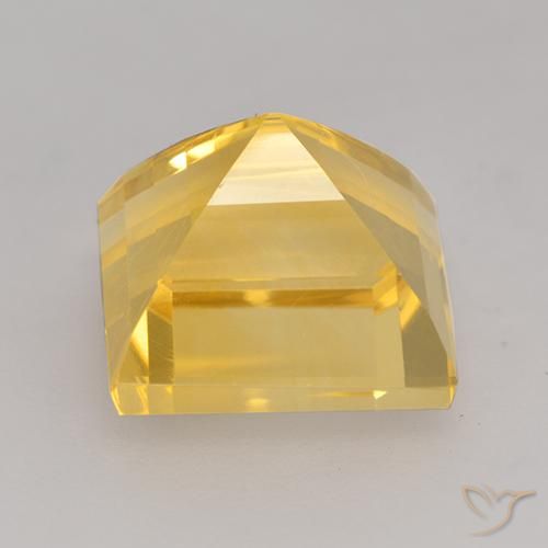 9,17 ctw natürlicher Mittleres Gold Citrin, Quadrat, VVS-VS