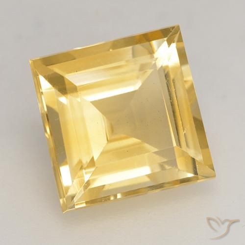 9,17 ctw natürlicher Golden Citrin, Quadrat, VS