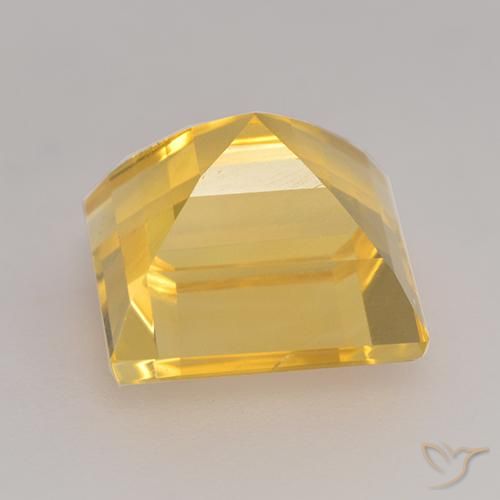 9,17 ctw natürlicher Helles Gold Citrin, Quadrat, VS