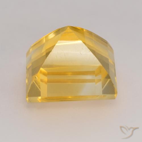 9,17 ctw natürlicher Helles Gold Citrin, Quadrat, VS