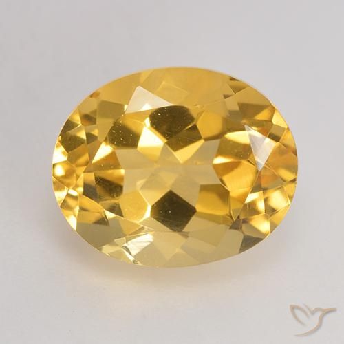 3.77ct Natürlicher Mittleres Gold Citrin, Oval, VVS-VS