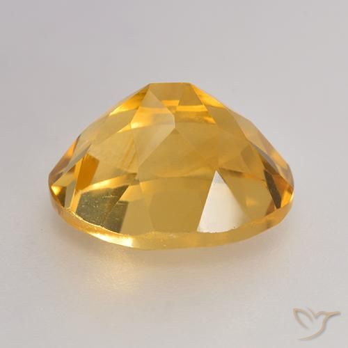 9,17 ctw natürlicher gold-orange Citrin, Oval, VVS-VS