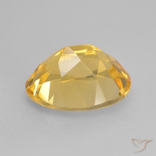 9,17 ctw natürlicher Golden Citrin, Oval, VVS-VS
